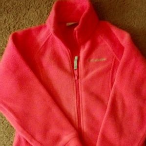 Girls Columbia Zip Up Fleece Sz 7/8